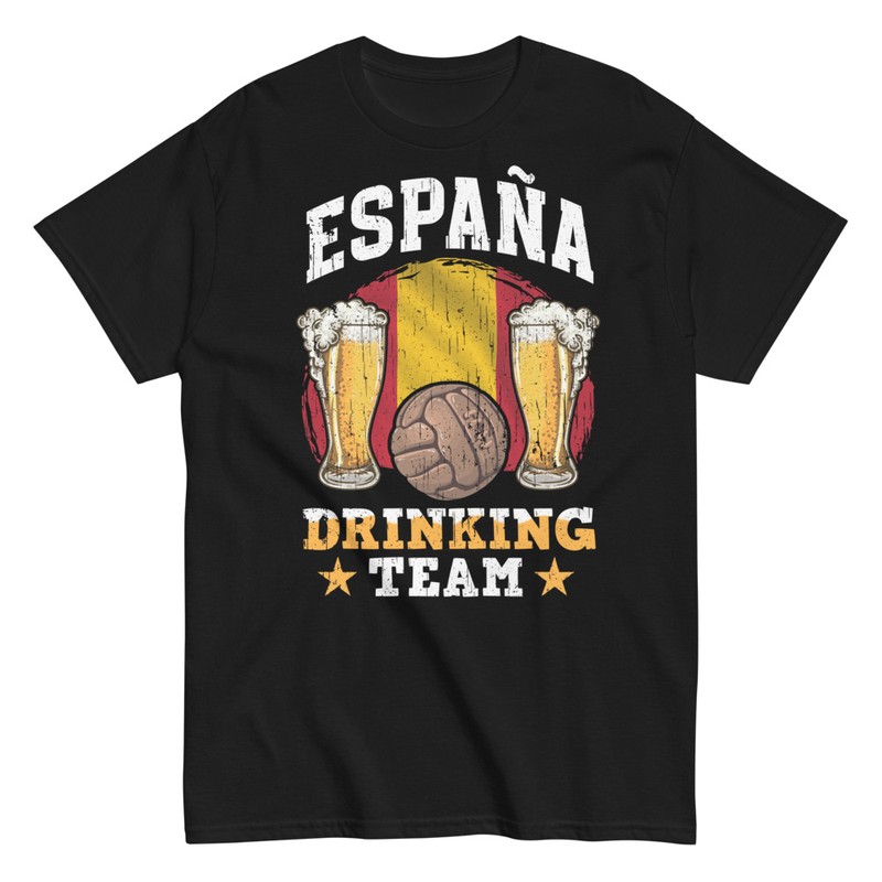 Camisetas: España Drink Team Cerveza Apoyo Selección