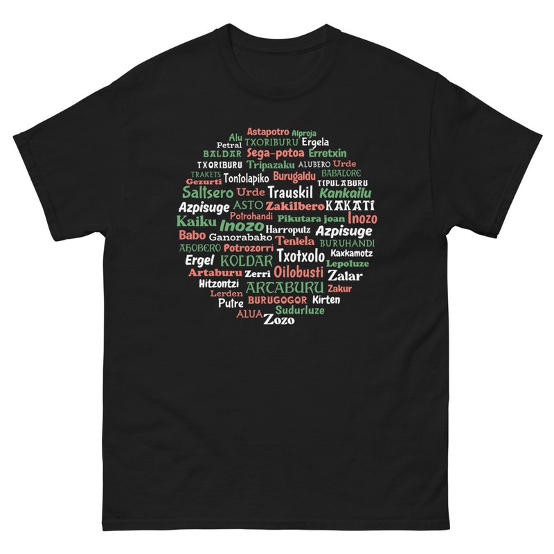 Camisetas: Palabras Graciosas Insultos en Euskera