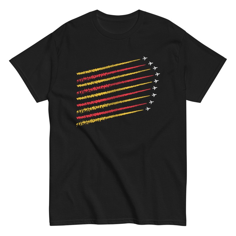Camisetas: Aviones Formando la Bandera de España