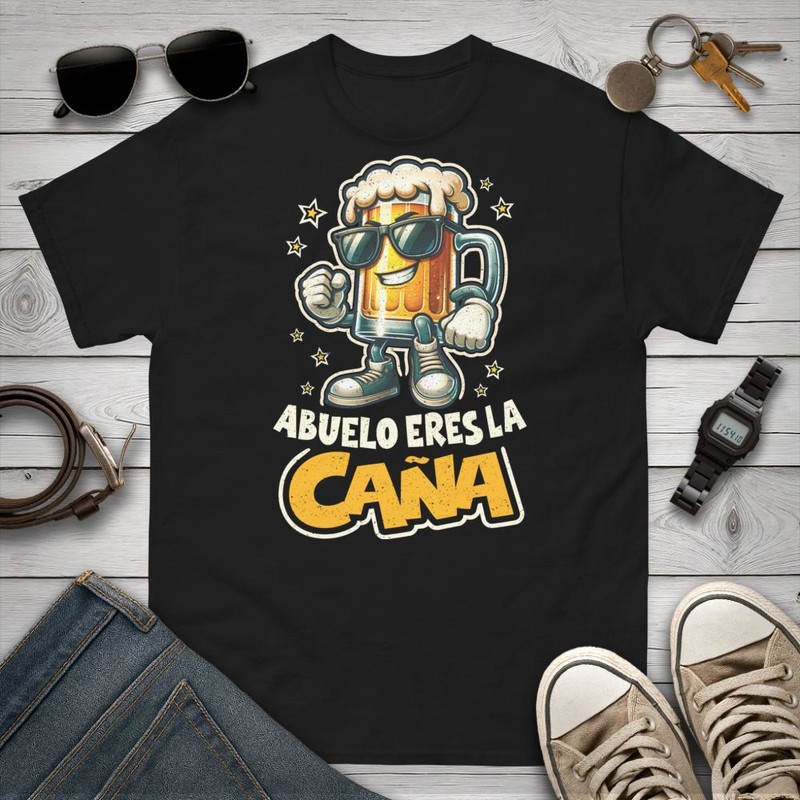Camisetas: Abuelo Eres La Caña Cerveza