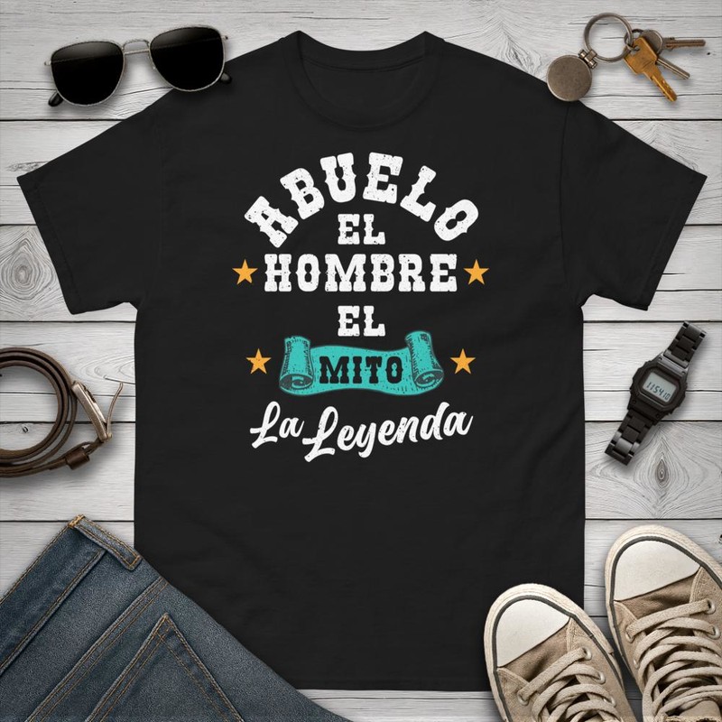 Camisetas: Abuelo El Hombre El Mito La Leyenda