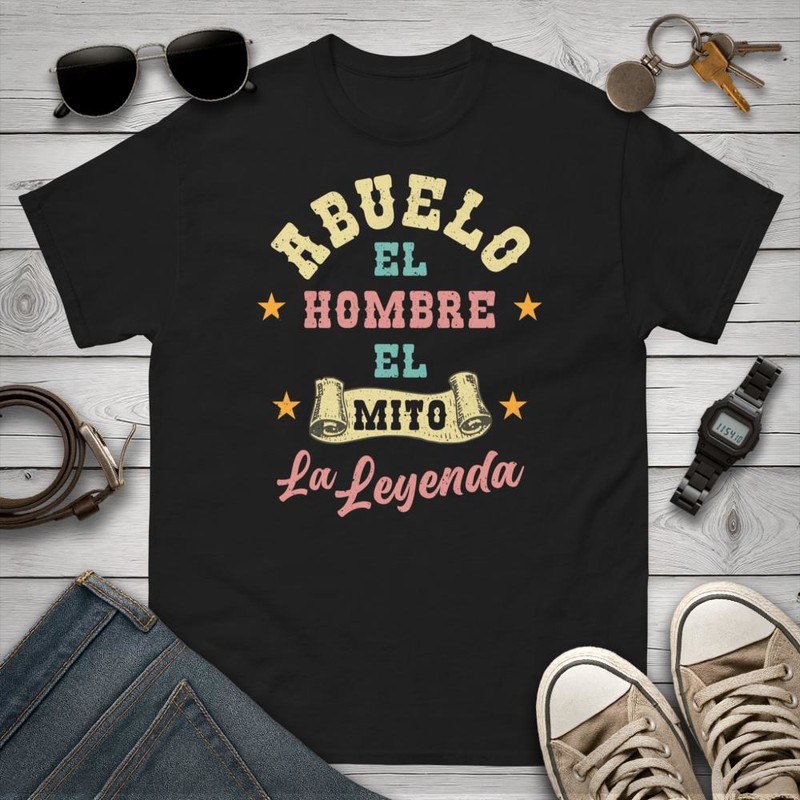 Camisetas: Abuelo El Hombre El Mito La Leyenda