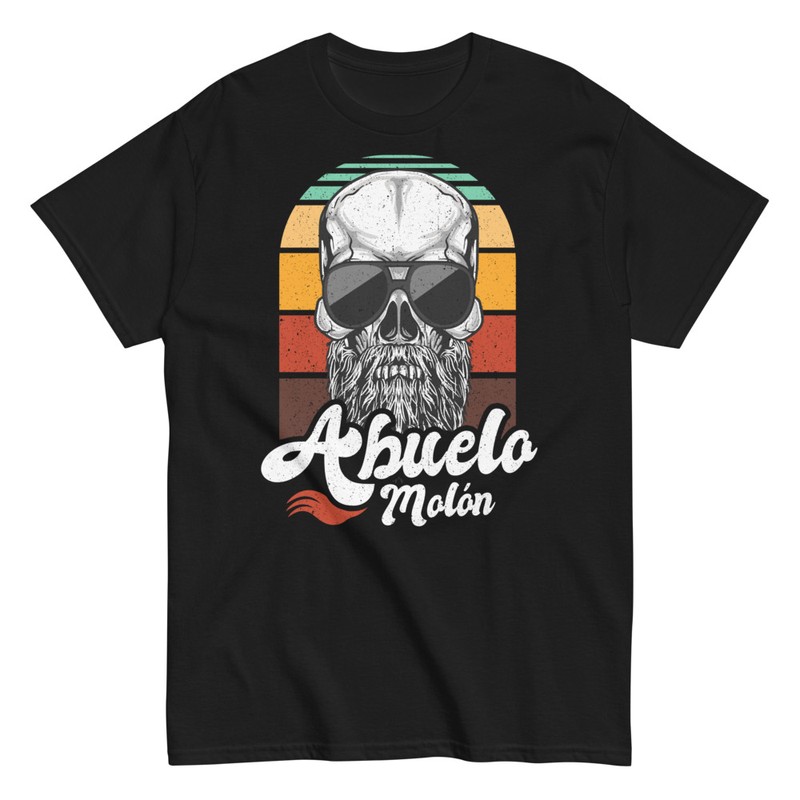 Camisetas: Abuelo Molón Calavera Barbuda