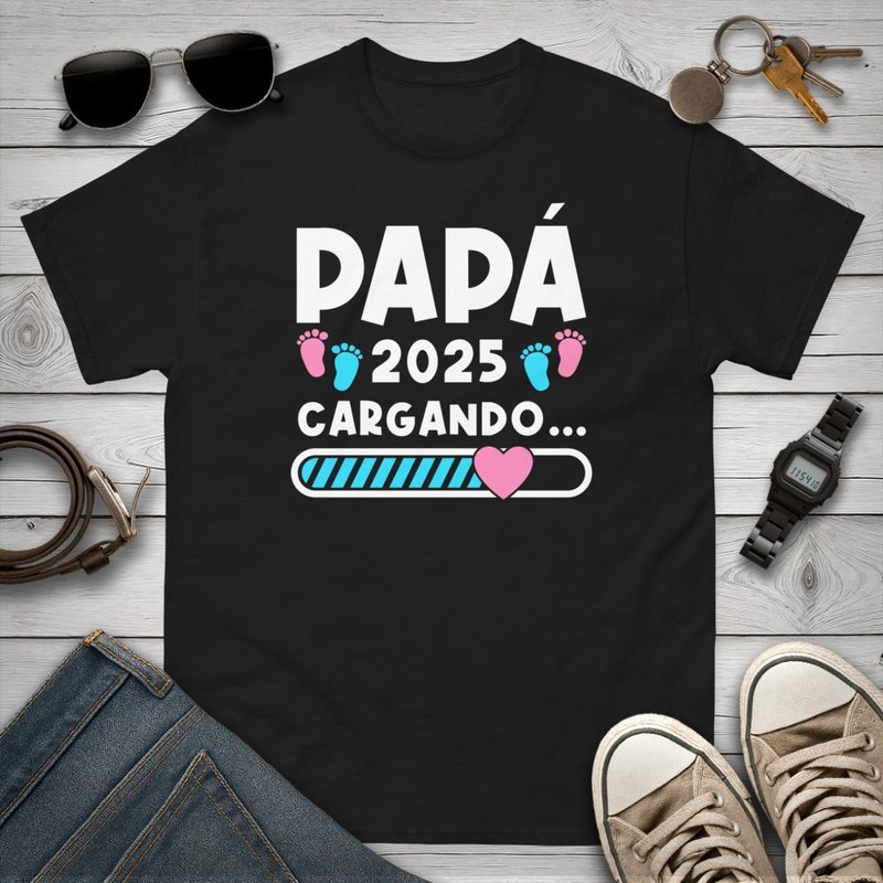 Camisetas: Papá 2025 Cargando Amor