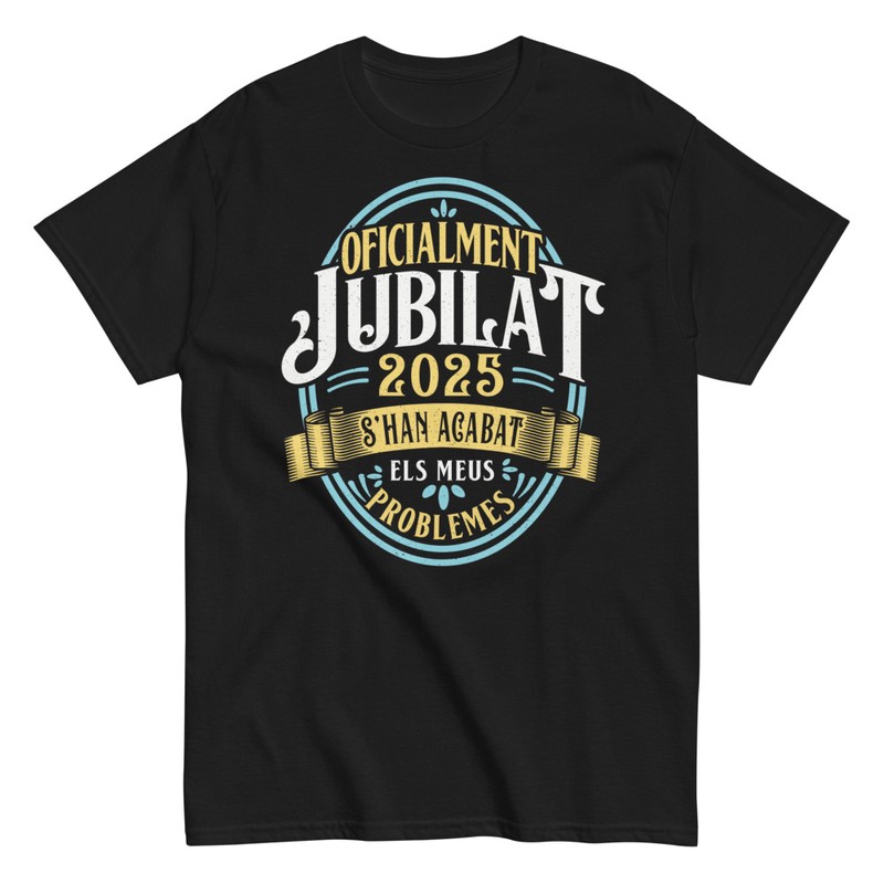 Camisetas: Oficialmente Jubilado 2025 Problemas