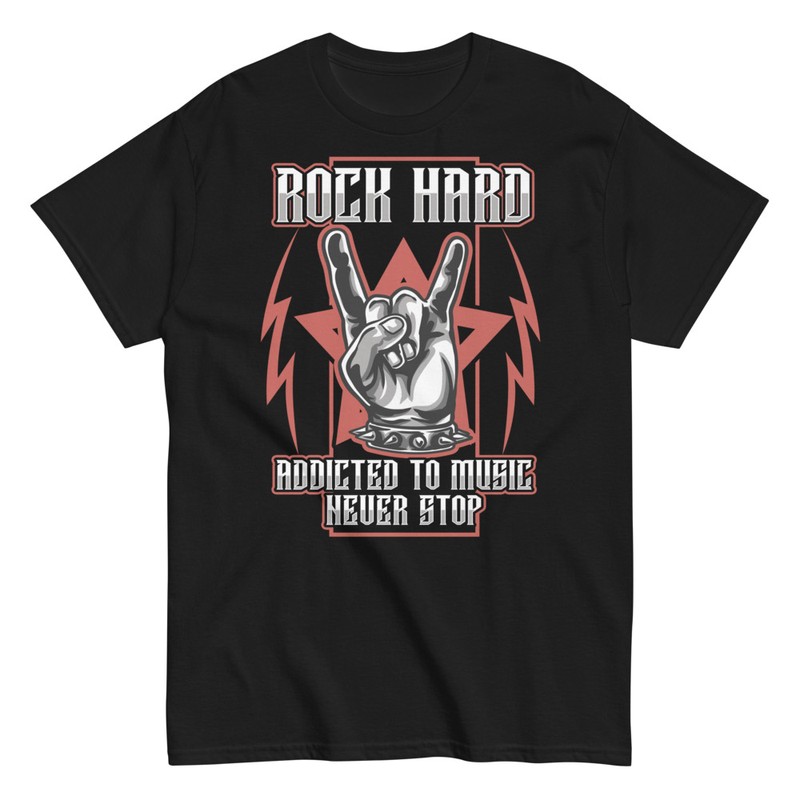 Camisetas: Rock Duro Adicto a la Música