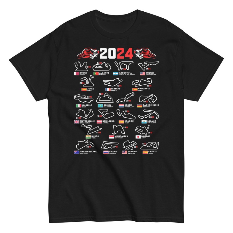 Camisetas: Calendario Circuitos MotoGP 2024