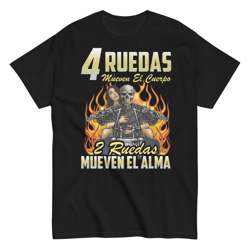 Camisetas: Motero 2 Ruedas Mueven El Alma