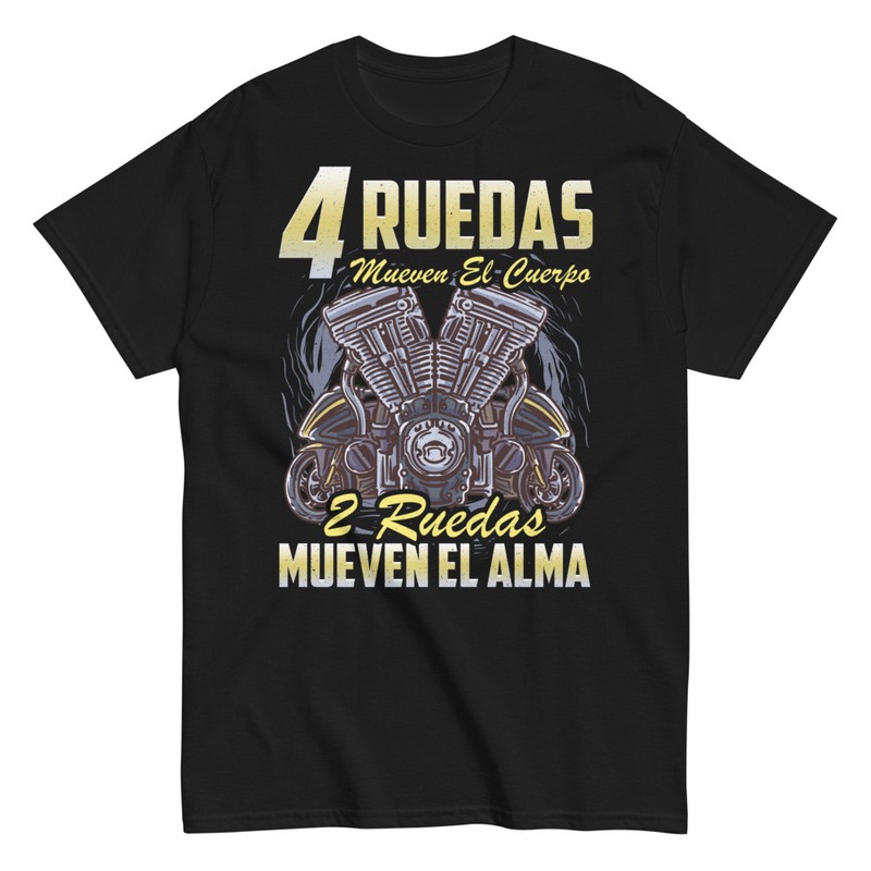 Camisetas: Motor en V 2 Ruedas Mueven el Alma