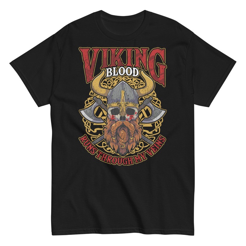Camisetas: Sangre Vikinga Corre por Mis Venas
