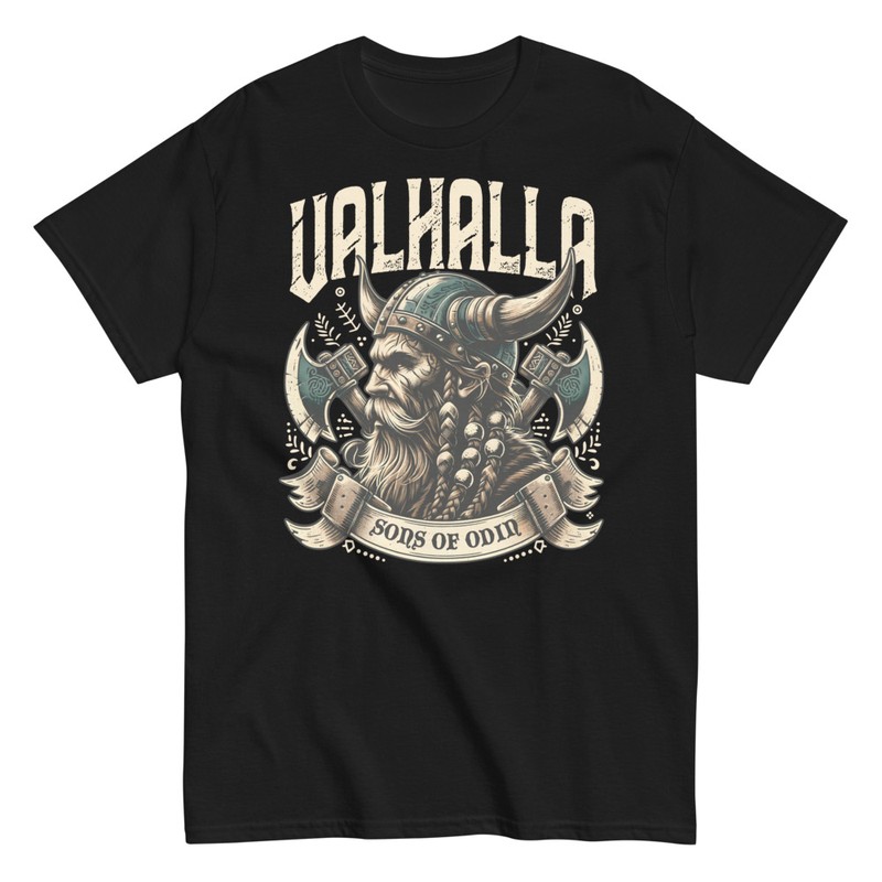 Camisetas: Vikingo Valhalla Hijos de Odín