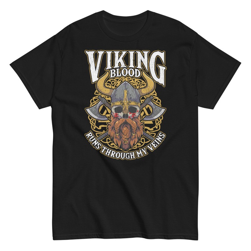 Camisetas: Sangre Vikinga Corre Por Mis Venas