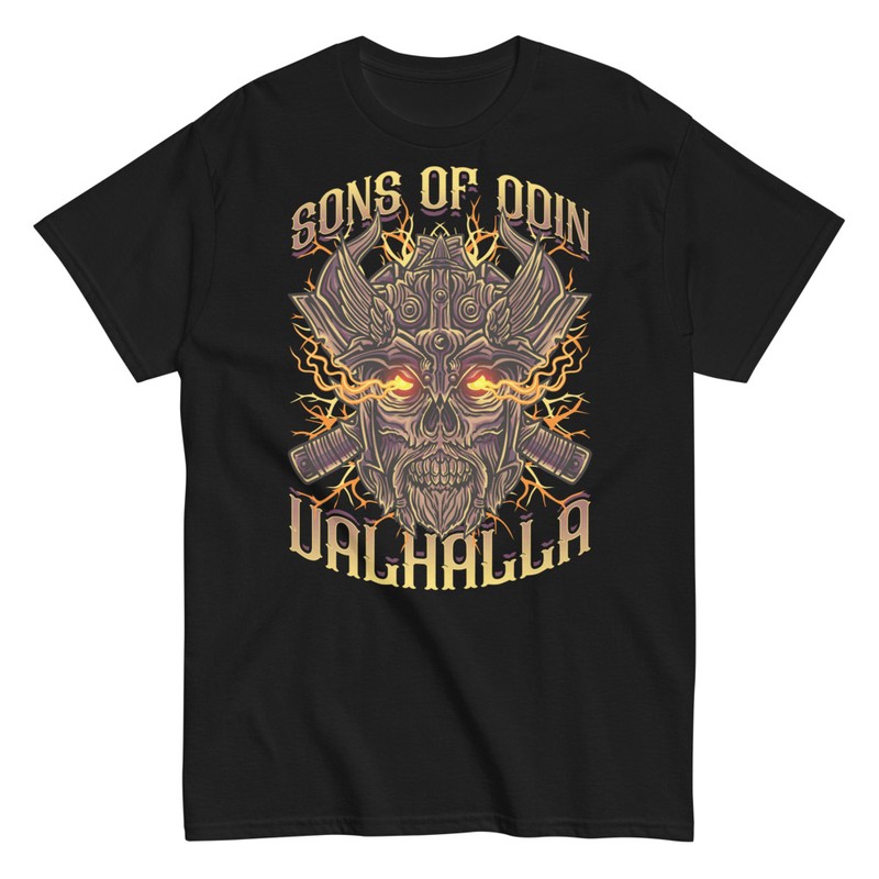 Camisetas: Calavera Vikinga Sons of Odin