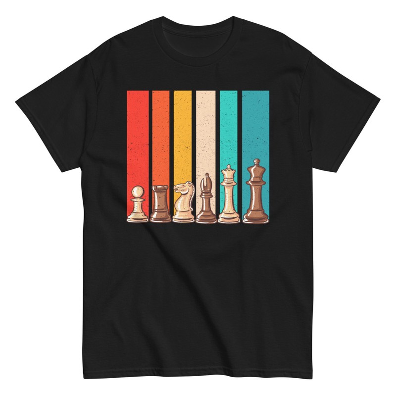 Camisetas: Piezas de Ajedrez Retro Vintage