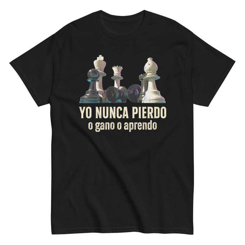 Camisetas: Frase Yo Nunca Pierdo Ajedrez