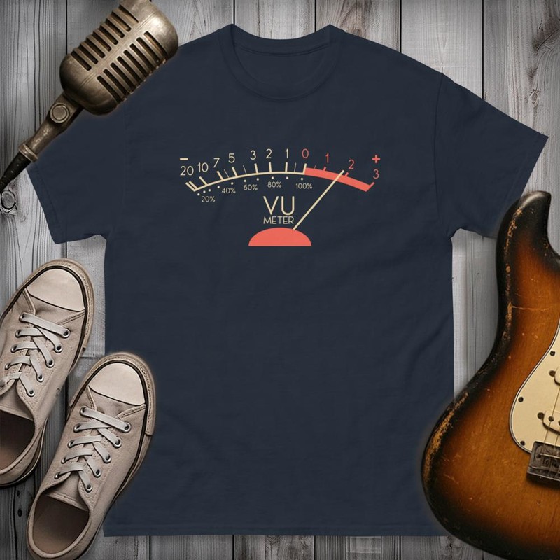 Camisetas: Medidor VU Sonido Rock