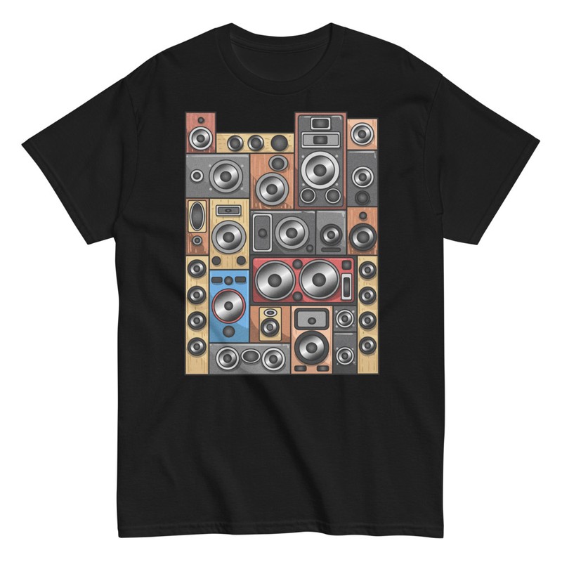 Camisetas: Altavoces Retro en Concierto