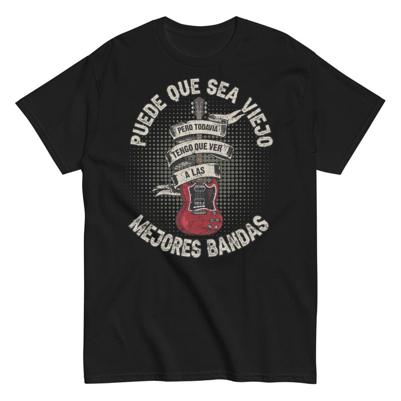 Camisetas: Guitarra Eléctrica Viejo Rockero