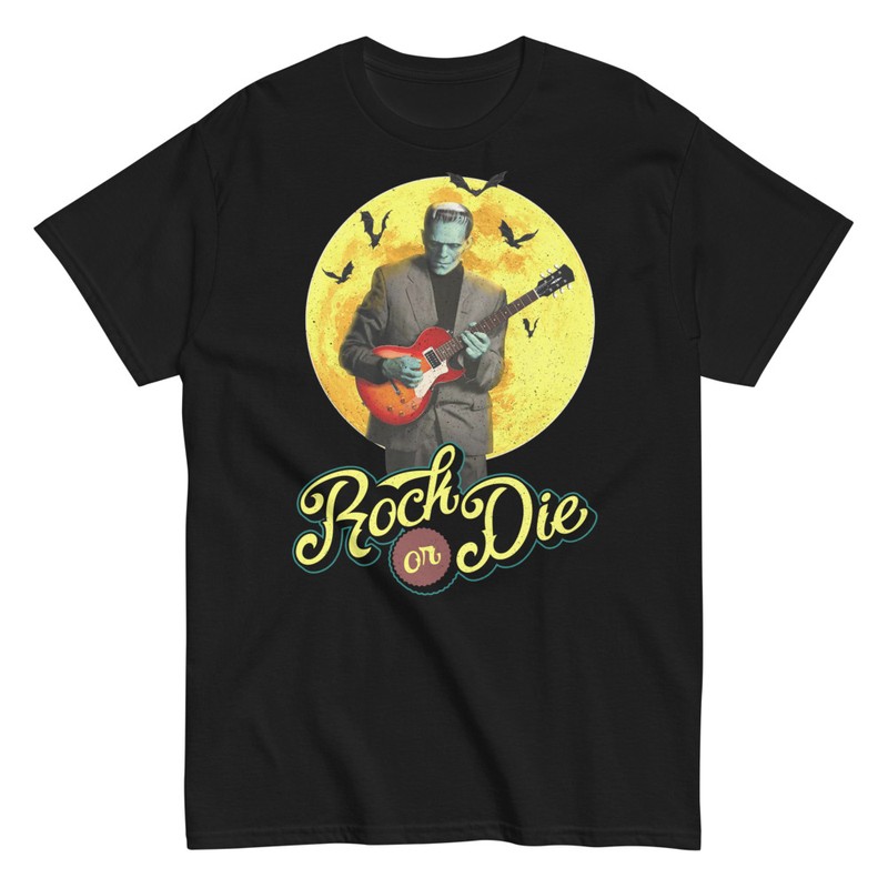 Camisetas: Frankenstein Rock or Die