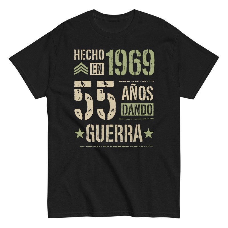 Camisetas: Hecho en 1970 55 Años Dando Guerra
