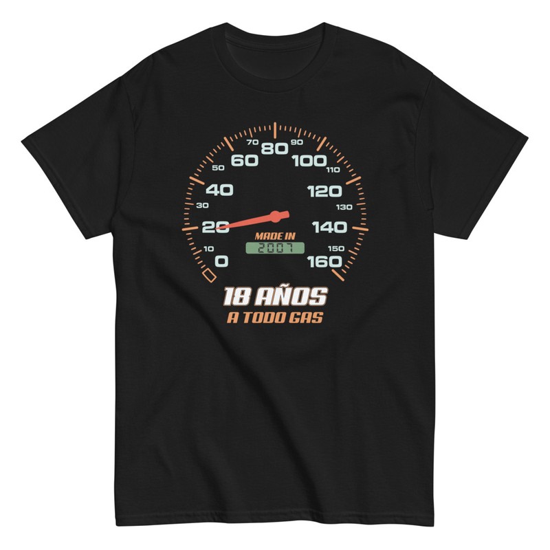 Camisetas: 18 Cumpleaños 18 Años a Todo Gas