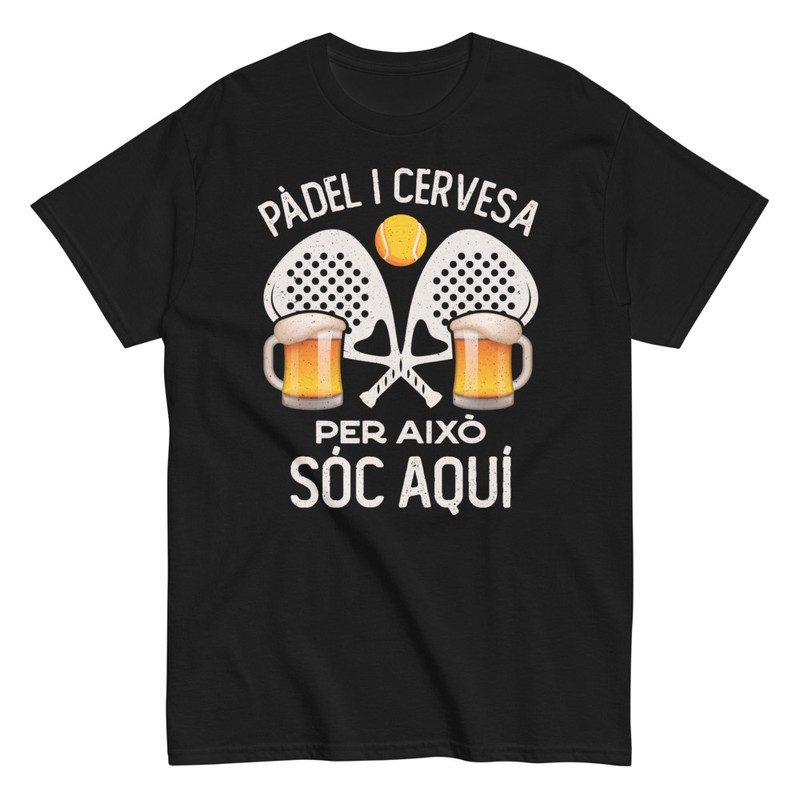 Camisetas: Pádel y Cerveza Catalán