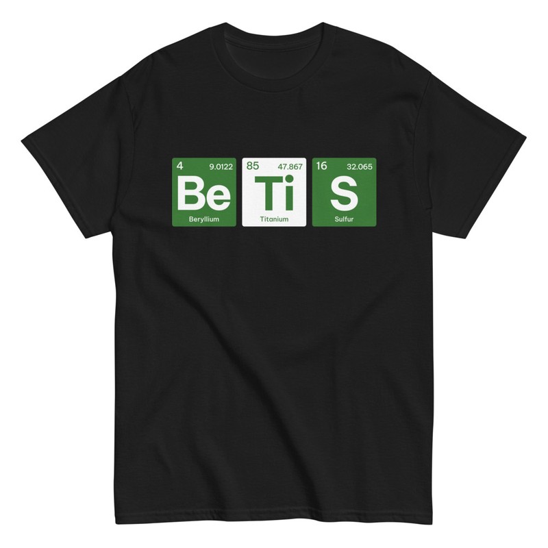 Camisetas: Símbolos Químicos Real Betis