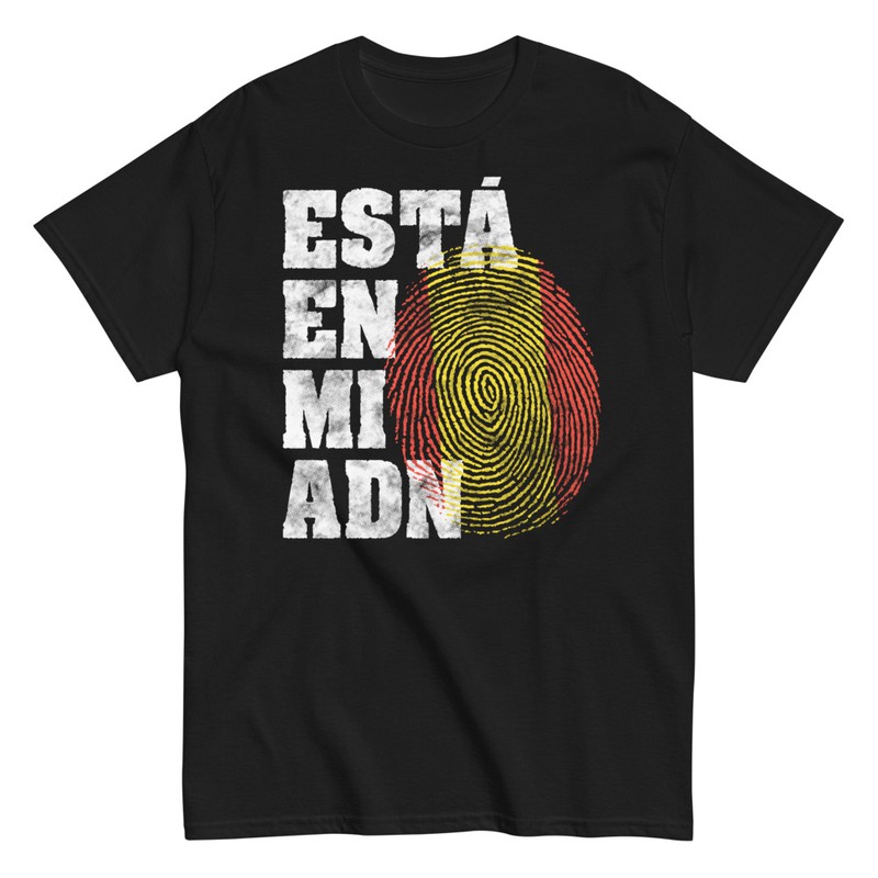 Camisetas: Está en mi ADN Huella Bandera España
