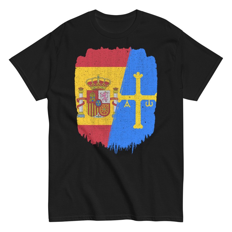 Camisetas: Banderas de España y Asturias