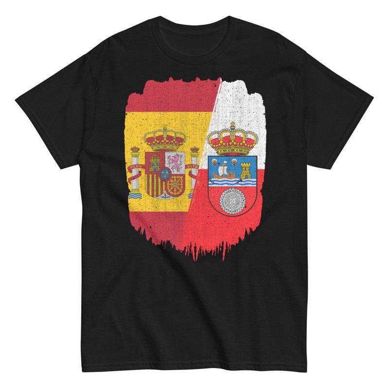 Camisetas: Banderas de España y Cantabria