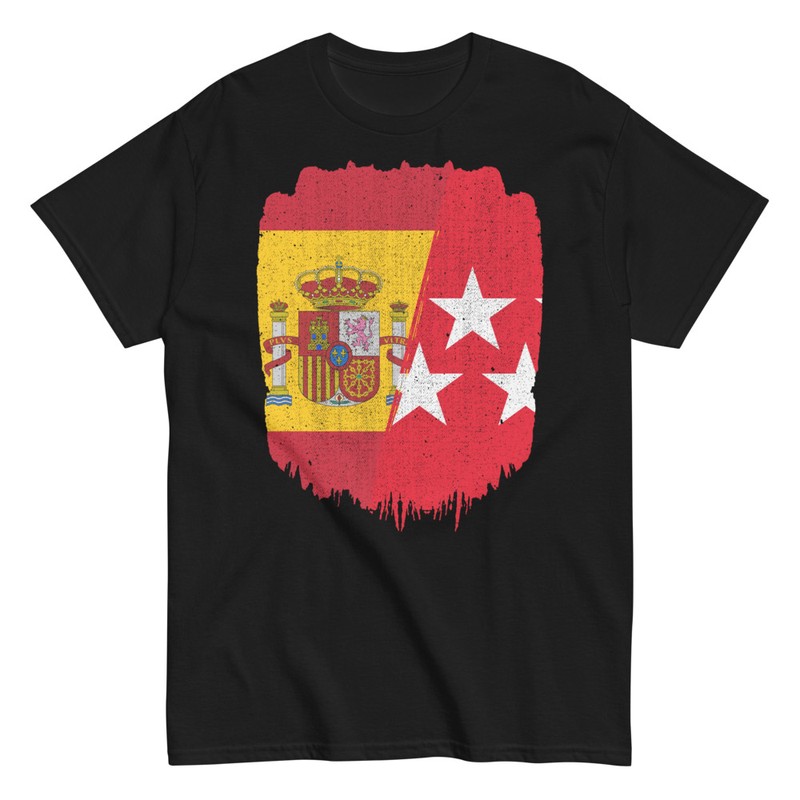 Camisetas: Banderas España y Madrid