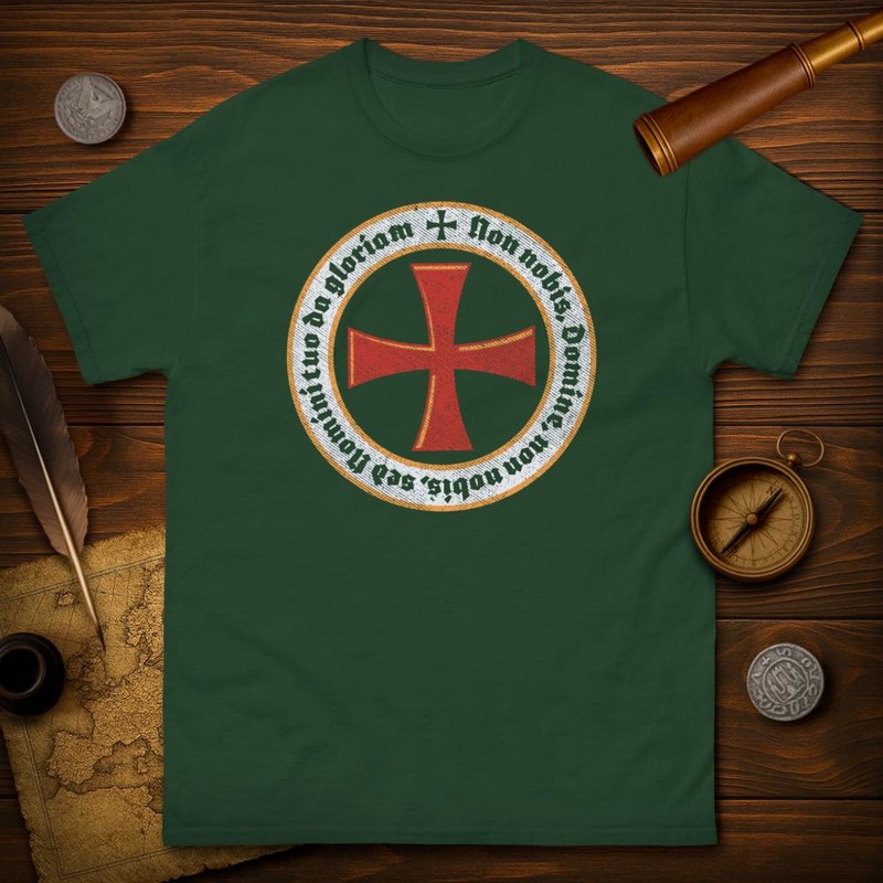 Camisetas: Non Nobis Domine: Emblema Templario
