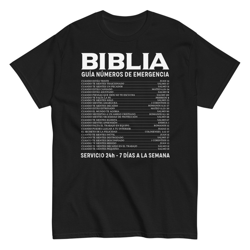 Camisetas: Guía de Emergencia Bíblica 24/7