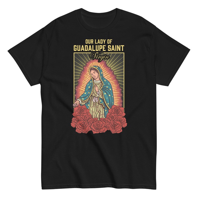 Camisetas: Virgen de Guadalupe: Fe y Devoción