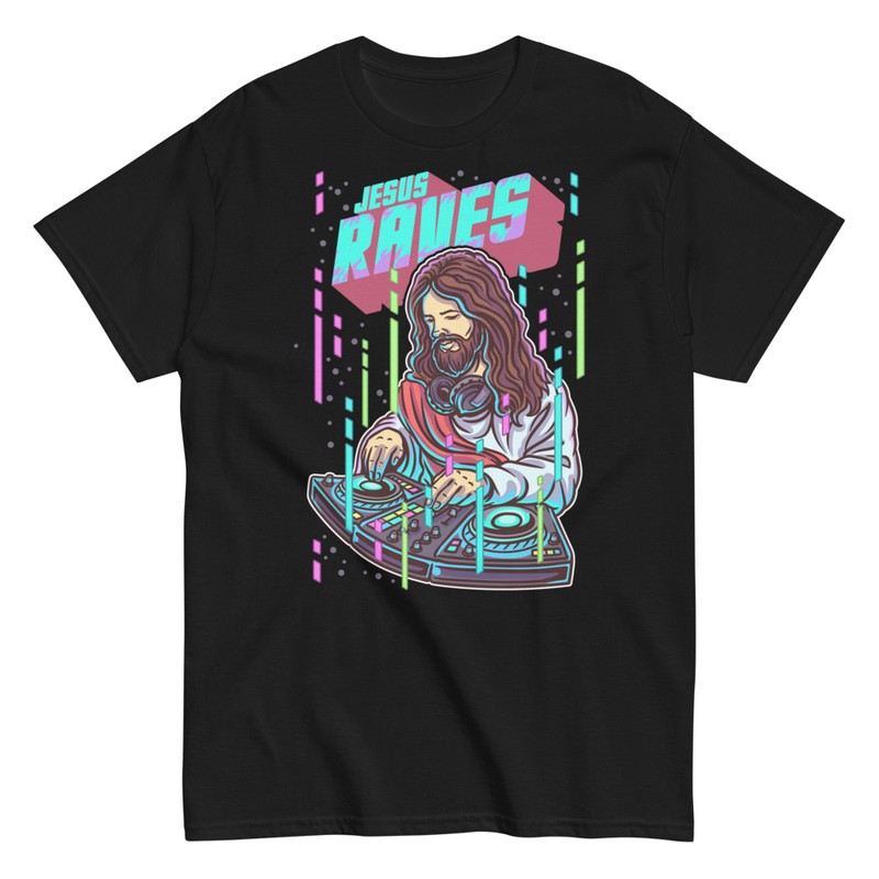 Camisetas: Jesus Raves: DJ Divino