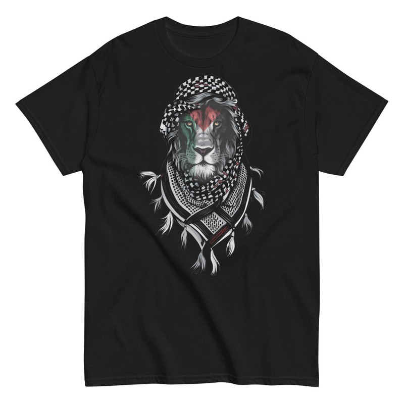 Camisetas: León Palestino: Solidaridad con Gaza