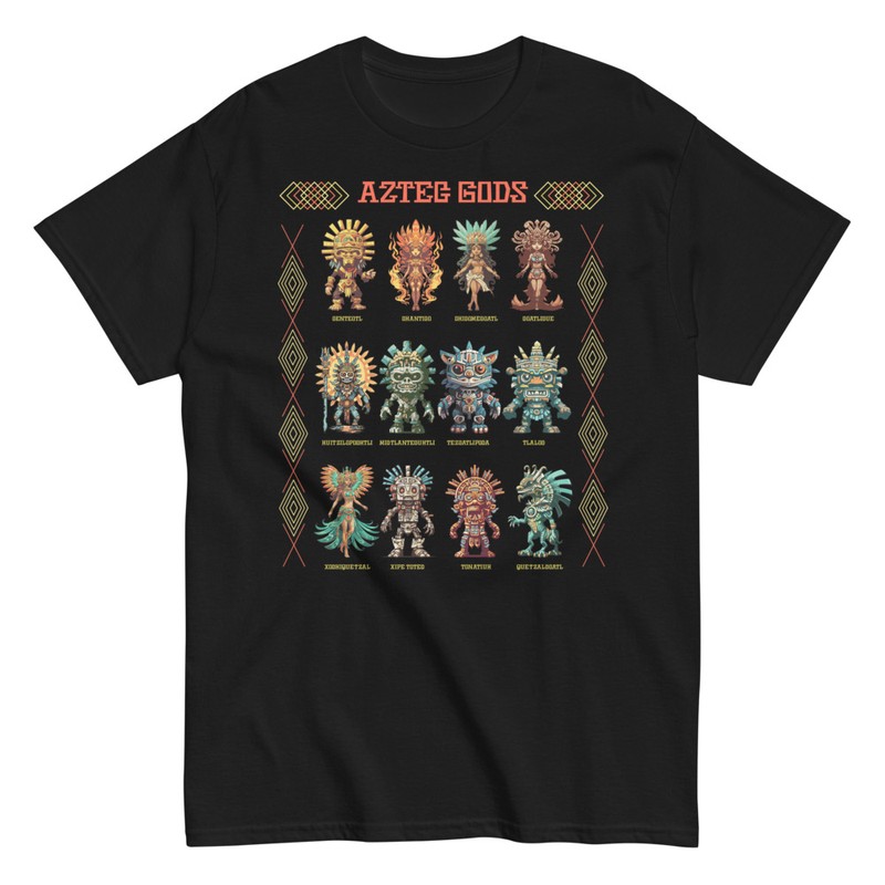Camisetas: Dioses de la mitología azteca