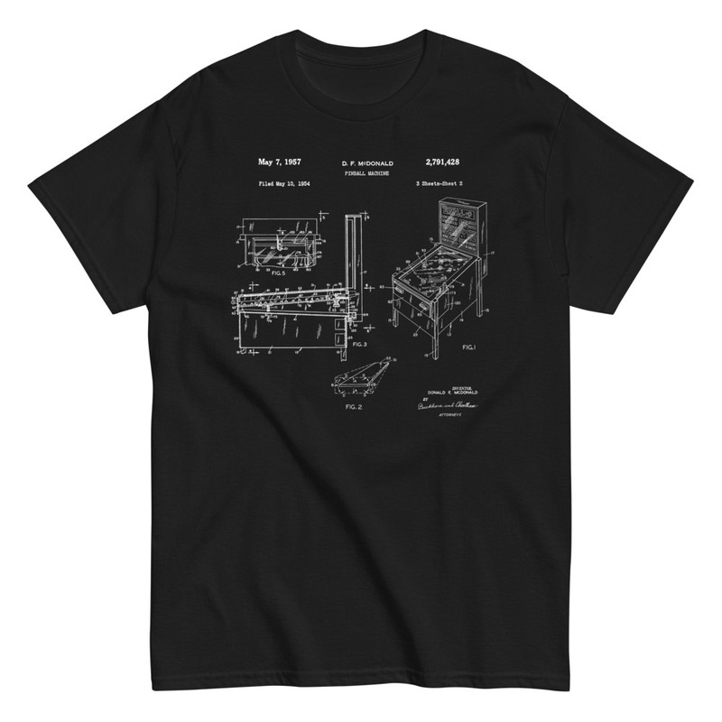 Camisetas: Patente Máquina de Pinball