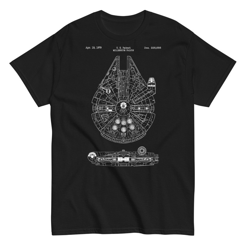 Camisetas: Patente del Halcón Milenario