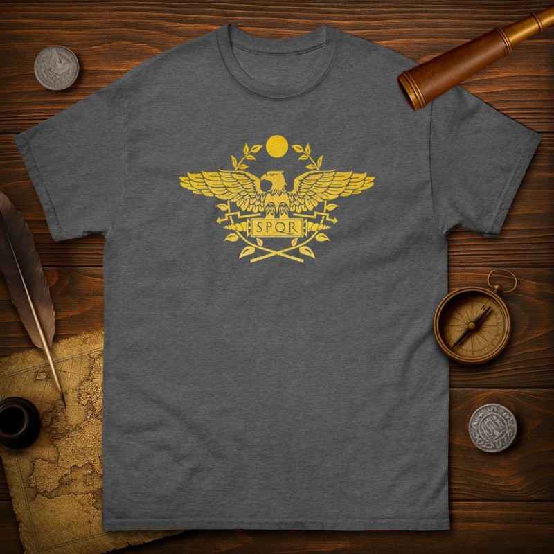 Camisetas: SPQR águila y corona de laurel