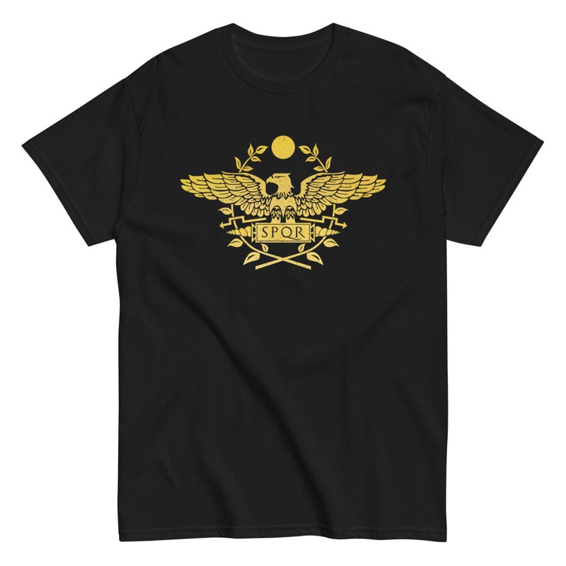 Camisetas: SPQR águila y corona de laurel