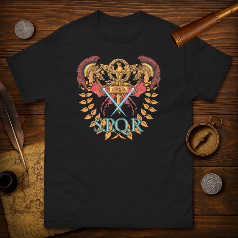 Camisetas: Cascos y SPQR Romanos