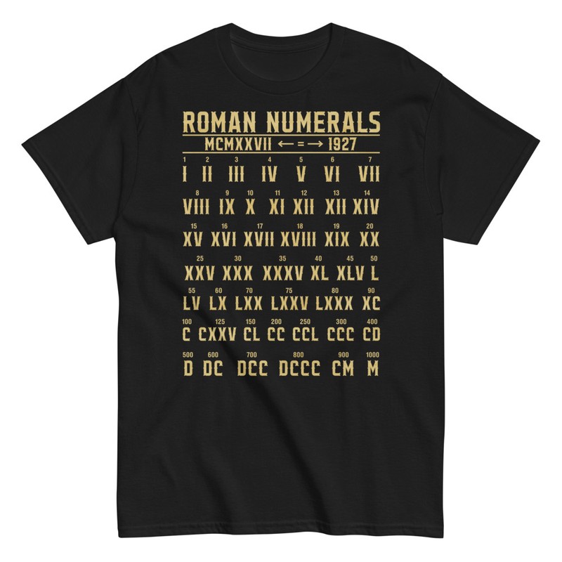 Camisetas: Números Romanos Cultura Antigua