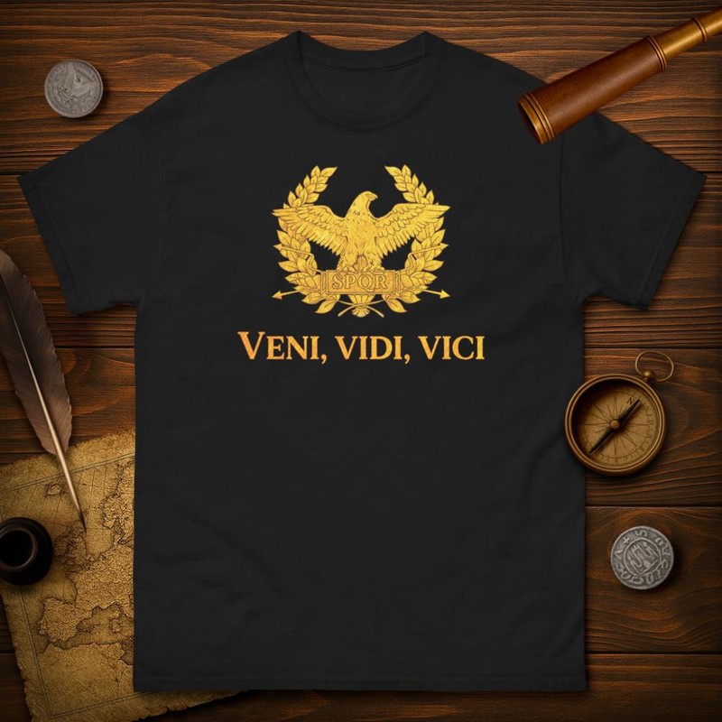 Camisetas: Águila SPQR y Veni, Vidi, Vici