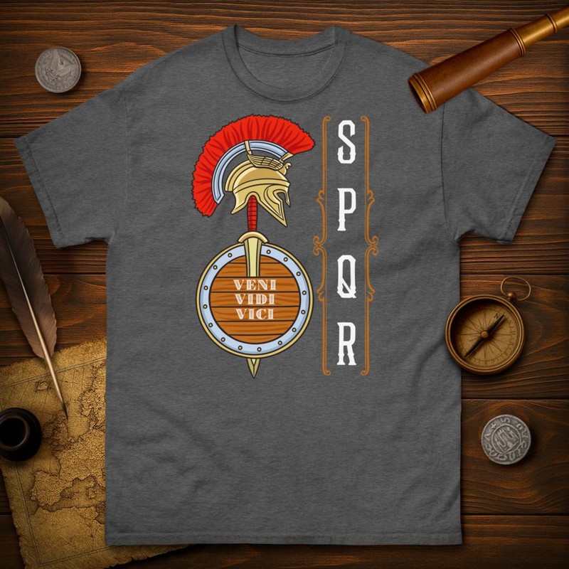 Camisetas: SPQR Casco Veni Vidi Vici