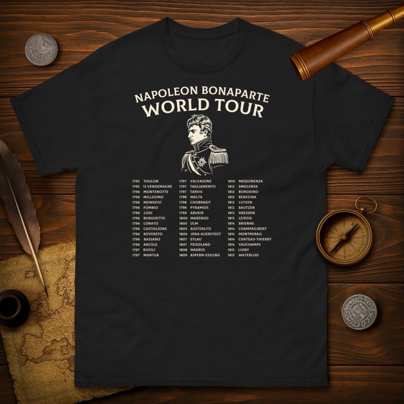 Camisetas: Napoleón Bonaparte Gira World Tour