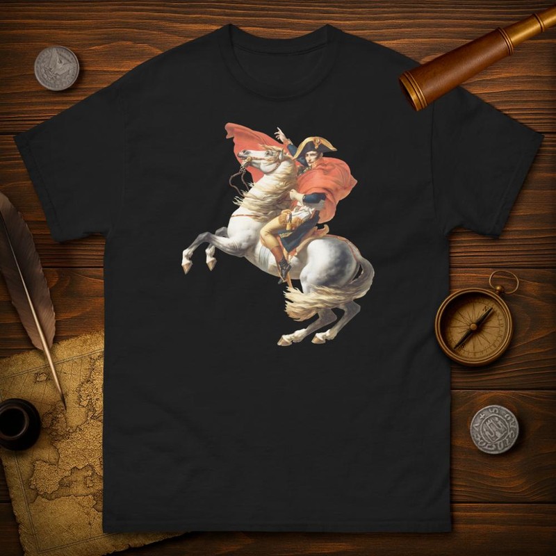 Camisetas: Napoleón en su caballo