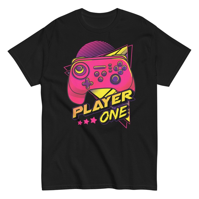 Camisetas: Player One Mando Retro Videojuegos