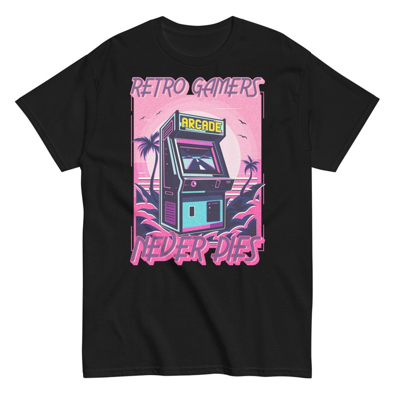 Camisetas: Arcade Retro Gamers Never Dies
