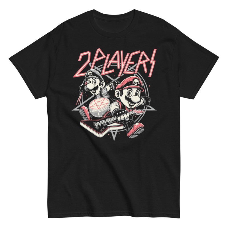 Camisetas: Rock Mario Bros 2 Players